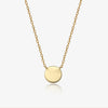 Retro Simple Style Classic Style Round Sterling Silver Plating 18k Gold Plated White Gold Plated Necklace