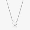 Retro Simple Style Classic Style Round Sterling Silver Plating 18k Gold Plated White Gold Plated Necklace