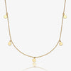 Retro Simple Style Classic Style Round Sterling Silver Plating 18k Gold Plated White Gold Plated Necklace