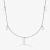 Retro Simple Style Classic Style Round Sterling Silver Plating 18k Gold Plated White Gold Plated Necklace