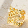 Vintage Style Simple Style Commute Heart Shape Copper Plating 14k Gold Plated Open Rings