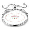 Simple Style Round Sterling Silver Plating Silver Plated Bracelets