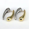 1 Pair Simple Style Streetwear Water Droplets Plating Copper 18k Gold Plated Silver Plated Ear Studs