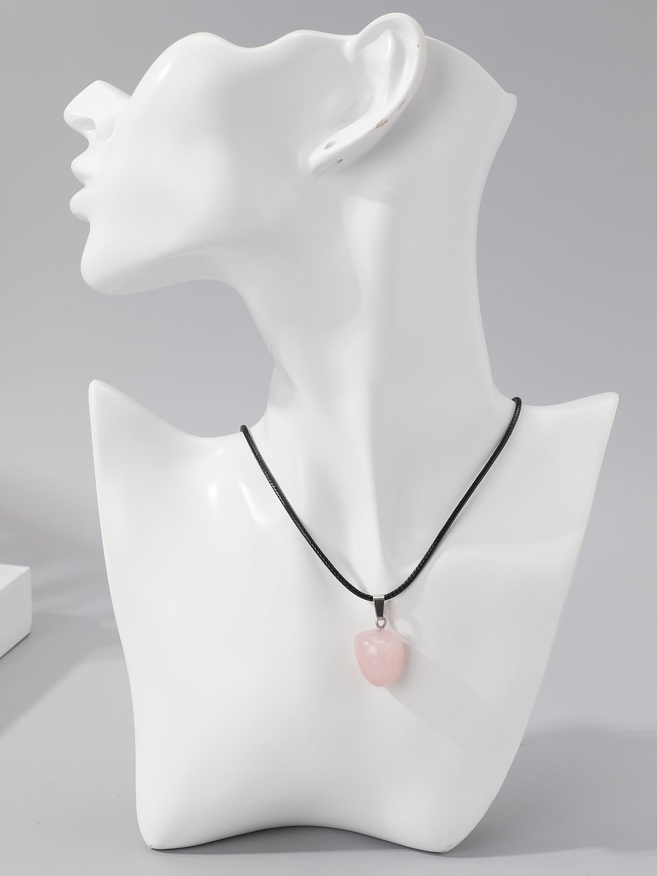 Simple Style Geometric Natural Stone Solitaire Necklace