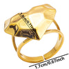 Simple Style Heart Shape Stainless Steel 18k Gold Plated Open Rings