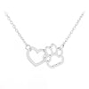 Simple Style Paw Print Heart Shape Alloy Wholesale Pendant Necklace