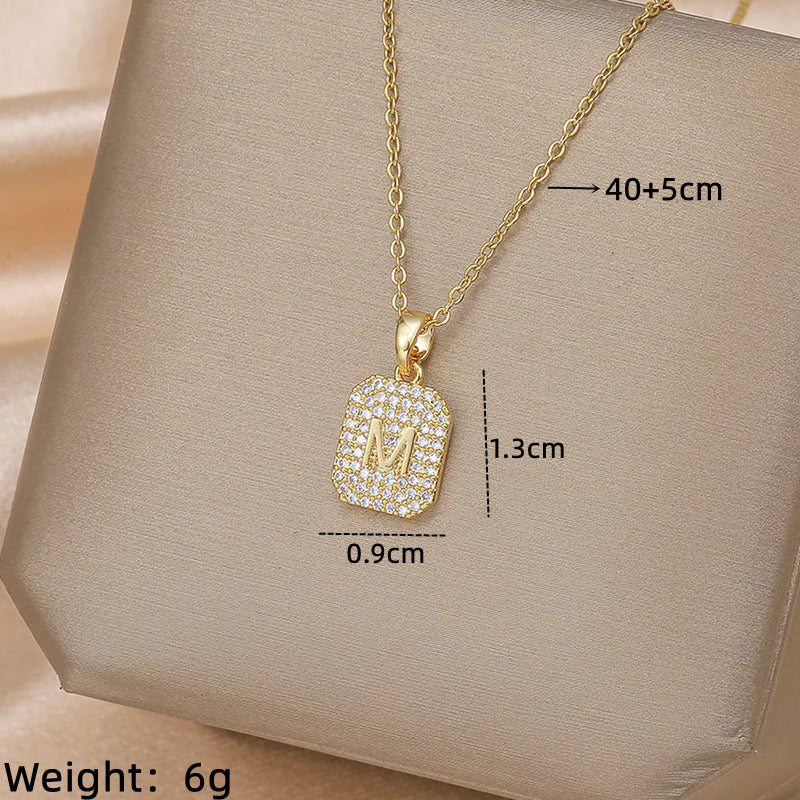 Ig Style Simple Style Electrocardiogram Wings Bow Knot Stainless Steel Copper Plating Inlay Opal Zircon Gold Plated Silver Plated Pendant Necklace