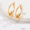 1 Pair Ig Style Geometric Plating Stainless Steel 18k Gold Plated Earrings