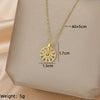 Ig Style Simple Style Heart Shape Wings Lock Titanium Steel Copper Plating Inlay Zircon Gold Plated Pendant Necklace