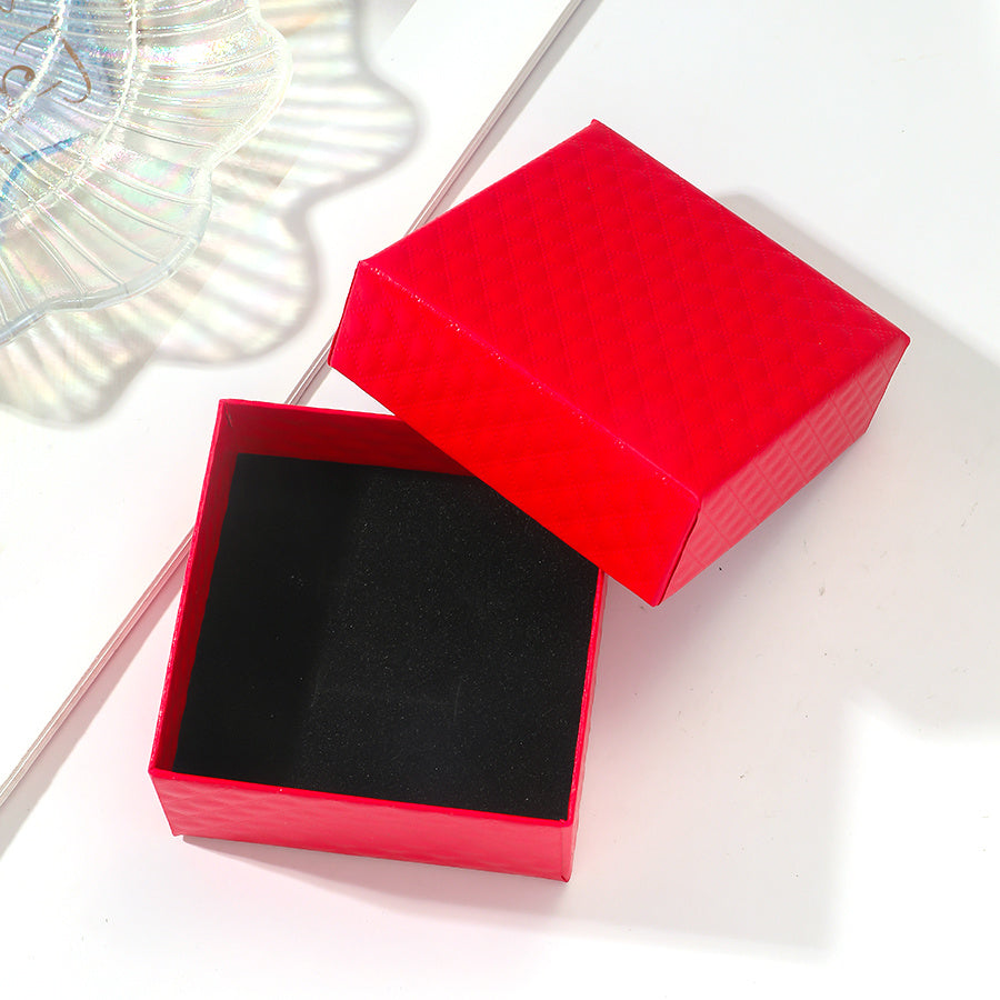 Basic Solid Color Paper Jewelry Boxes