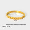 Simple Style Geometric Stainless Steel Buckle Plating 18k Gold Plated Bangle