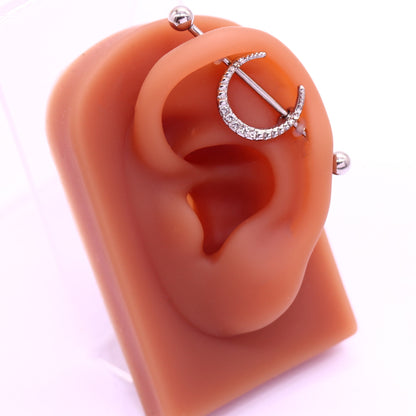 1 Piece Fashion Heart Shape Rose Butterfly Plating Inlay Stainless Steel Rhinestones Ear Studs