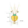 Cartoon Style Cute Fruit Heart Shape Alloy Plating Girl's Pendant Necklace