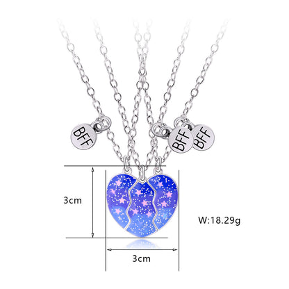 Casual Cute Star Heart Shape Alloy Kid's Pendant Necklace