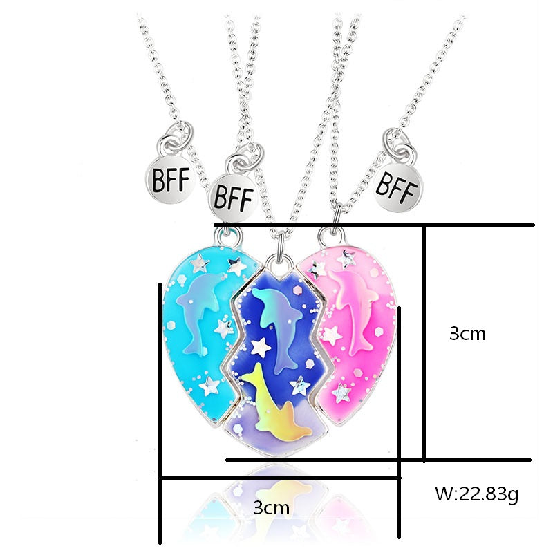 Casual Cute Star Heart Shape Alloy Kid's Pendant Necklace