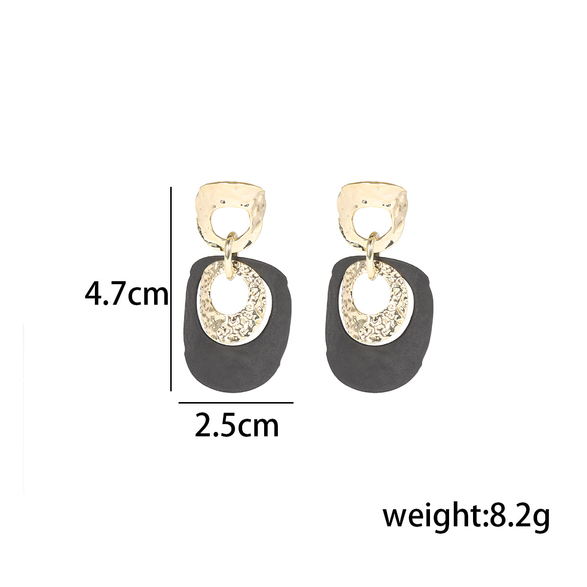 1 Pair Ig Style Simple Style Geometric Stoving Varnish Plating Copper Drop Earrings