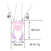 Cartoon Style Cute Heart Shape Fox Alloy Girl's Pendant Necklace