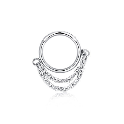 Simple Style Solid Color Stainless Steel Nose Ring In Bulk