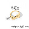 Romantic Geometric Heart Shape Flower Copper Plating 18k Gold Plated Silver Plated Open Rings