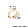 Romantic Geometric Heart Shape Flower Copper Plating 18k Gold Plated Silver Plated Open Rings