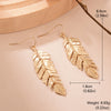 1 Pair Ig Style Elegant Leaves Feather Plating Hollow Out Inlay Alloy Copper Artificial Pearls Rhinestones 14k Gold Plated 18k Gold Plated Silver Plated Drop Earrings