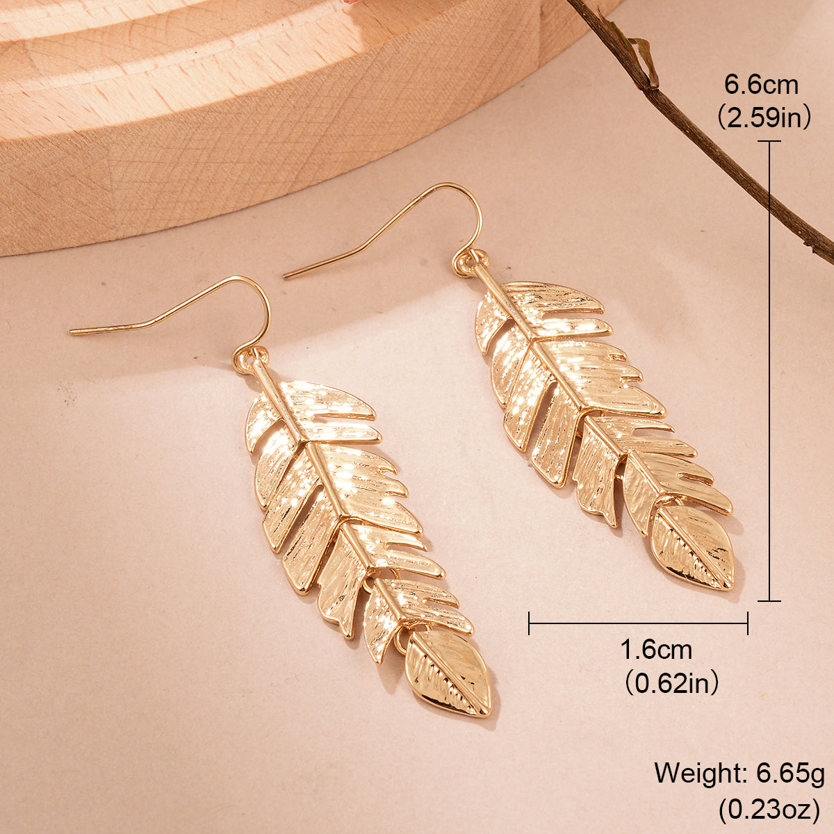 1 Pair Ig Style Elegant Leaves Feather Plating Hollow Out Inlay Alloy Copper Artificial Pearls Rhinestones 14k Gold Plated 18k Gold Plated Silver Plated Drop Earrings