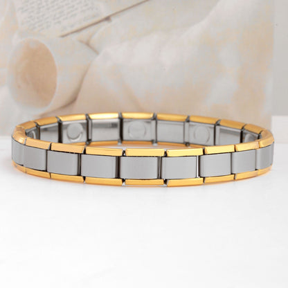 Hip-hop Retro Solid Color Stainless Steel Plating Bracelets