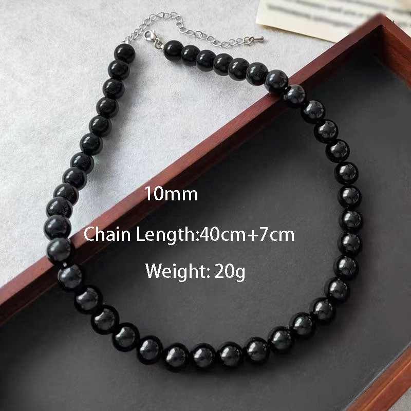 Elegant Simple Style Round Arylic Beaded Women'S Necklace