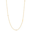 Simple Style Letter Sterling Silver 18k Gold Plated Necklace