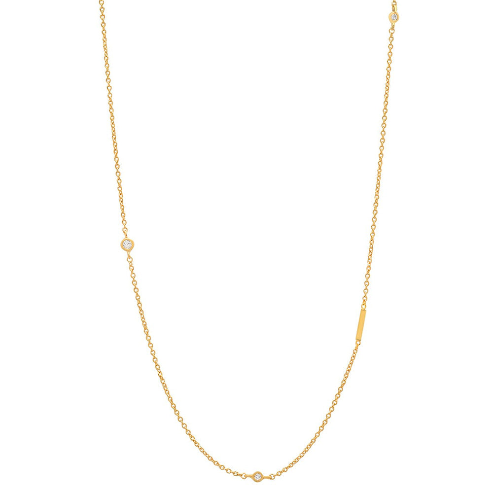 Simple Style Letter Sterling Silver 18k Gold Plated Necklace