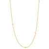 Simple Style Letter Sterling Silver 18k Gold Plated Necklace