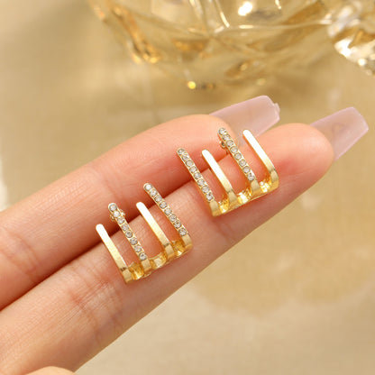 Fashion Geometric Alloy Plating Women's Ear Studs 1 Pair