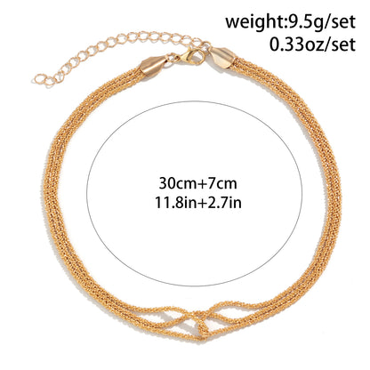 Elegant Simple Style Geometric Copper Plating Choker