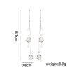 1 Pair Ig Style Simple Style Geometric Plating Inlay Copper Opal Drop Earrings