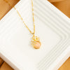 Sweet Streetwear Bow Knot Stainless Steel Plating Inlay Pearl Zircon 18k Gold Plated Pendant Necklace