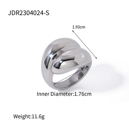 Ig Style Geometric Stainless Steel Rings