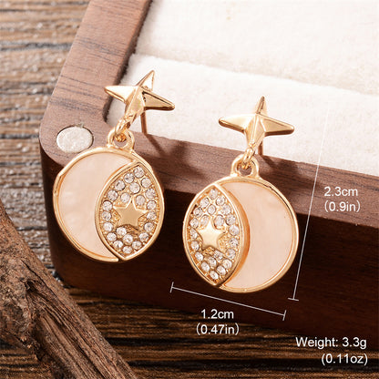 1 Pair Cute Clouds Rabbit Leaves Plating Inlay Copper Zircon 18k Gold Plated Drop Earrings