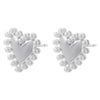 1 Pair Cute Animal Heart Shape Inlay Copper Artificial Pearls Zircon Ear Studs