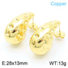 1 Pair Simple Style Water Droplets Plating Inlay Copper Rhinestones Gold Plated Ear Studs