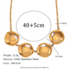 Fashion Geometric Stainless Steel Plating 18k Gold Plated Necklace