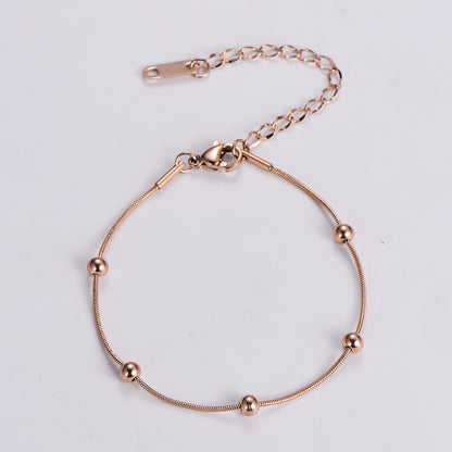 Elegant Luxurious Ball Stainless Steel Plating 18k Gold Plated Bracelets