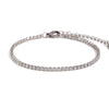 Basic Simple Style Classic Style Solid Color Stainless Steel Plating Inlay Rhinestones 18k Gold Plated Tennis Bracelet