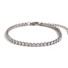 Basic Simple Style Classic Style Solid Color Stainless Steel Plating Inlay Rhinestones 18k Gold Plated Tennis Bracelet