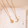 Simple Style Sun Moon Alloy Zinc Unisex Pendant Necklace