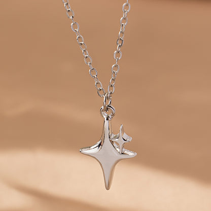 Hip-hop Rock Punk Star Alloy Zinc Unisex Pendant Necklace