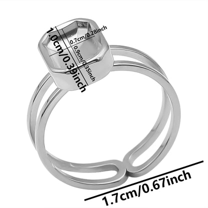 Wholesale Jewelry Simple Style Geometric 304 Stainless Steel 18K Gold Plated Irregular Open Rings