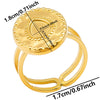 Wholesale Jewelry Simple Style Geometric 304 Stainless Steel 18K Gold Plated Irregular Open Rings