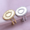 Wholesale Jewelry Simple Style Geometric 304 Stainless Steel 18K Gold Plated Irregular Open Rings
