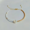 1 Piece Fashion Geometric Glass/Colored Glaze Knitting Women'S Bracelets