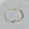 1 Piece Fashion Geometric Glass/Colored Glaze Knitting Women'S Bracelets